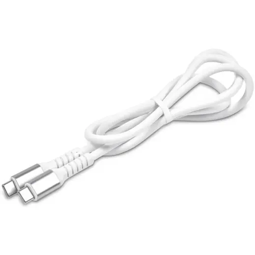 Altitude Barlitt Fast Charge Type-C to Type-C Charging Cable Cable in Jar Solid White Cable